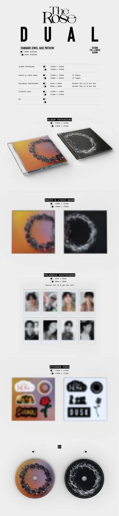 [Pre-Order] THE ROSE - DUAL (JEWEL CASE ALBUM) - Swiss K-POPup
