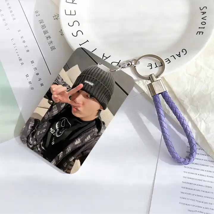 JUNGKOOK - GOLDEN-  PHOTO CARD HOLDER KEYRING - Swiss K-POPup