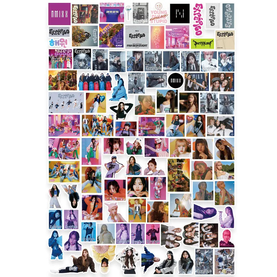 NMIXX - EXPERGO - STICKER SET (100pcs) - Swiss K-POPup