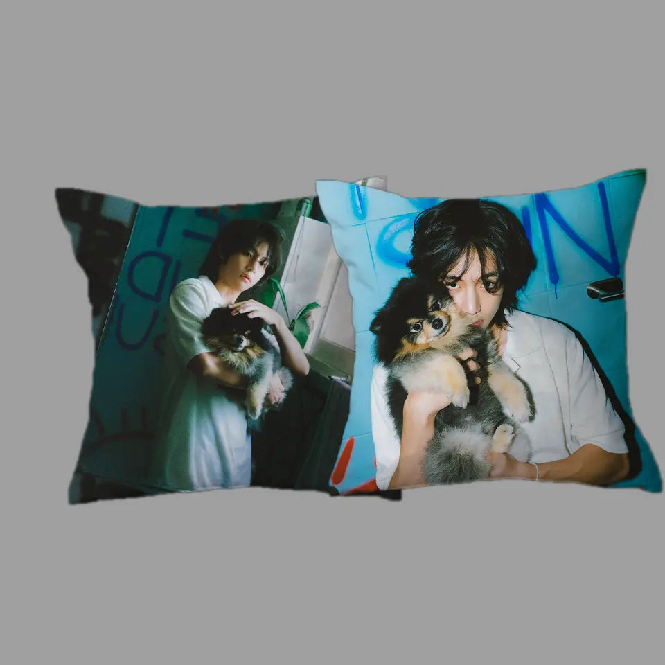 BTS V & YEONTAN   - LAYOVER - PILLOWCASE COVER - Swiss K-POPup