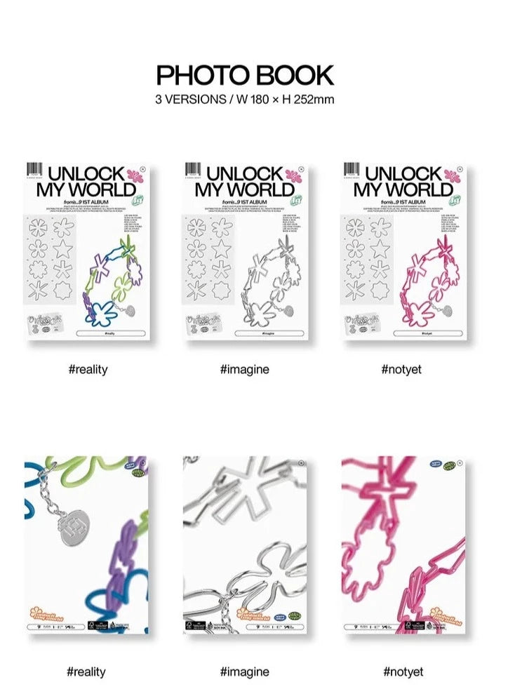 [Pre-Order] FROMIS_9 - UNLOCK MY WORLD (1ST ALBUM) - Swiss K-POPup