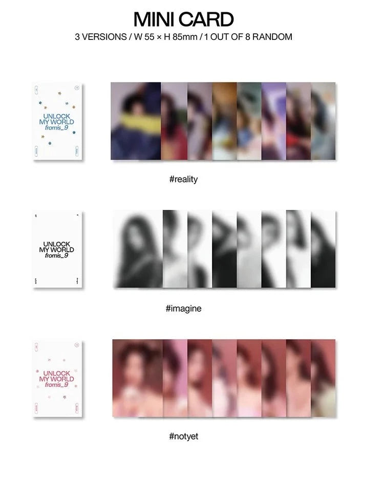 [Pre-Order] FROMIS_9 - UNLOCK MY WORLD (1ST ALBUM) - Swiss K-POPup