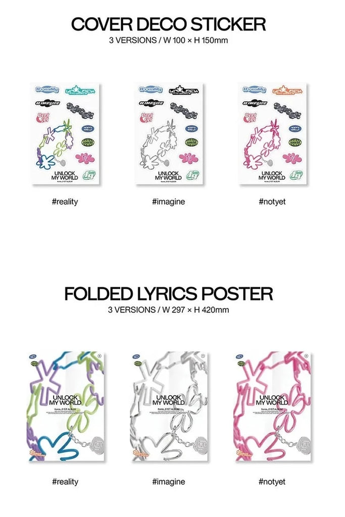 [Pre-Order] FROMIS_9 - UNLOCK MY WORLD (1ST ALBUM) - Swiss K-POPup
