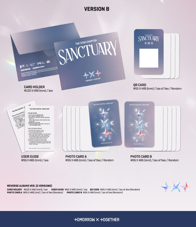 TOMORROW X TOGETHER 7th Mini Album [The Star Chapter : SANCTUARY] (Weverse Albums Ver.) - Swiss K-POPup