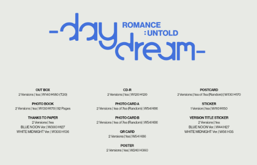 ENHYPEN 2nd Album [ROMANCE : UNTOLD -daydream-](Special Gift : Photocard 1 ea) - Swiss K-POPup