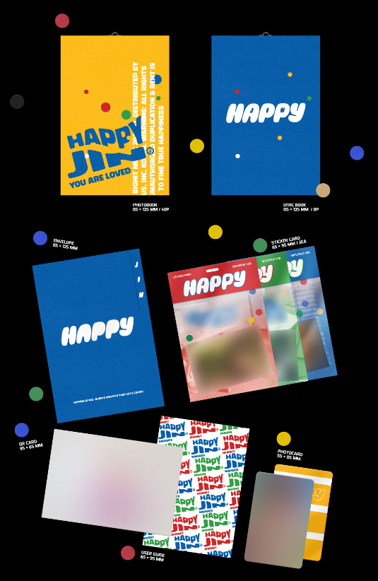 JIN 1st Solo Album [HAPPY] (Weverse Albums Ver.) - Swiss K-POPup