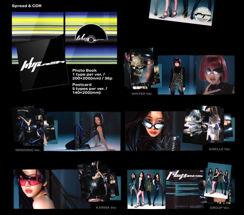 AESPA - [WHIPLASH] (5TH MINI ALBUM) (SPEED VER.) (Random Ver.) - Swiss K-POPup