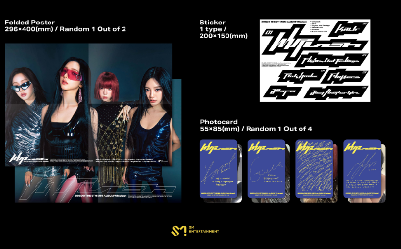 AESPA - [WHIPLASH] (5TH MINI ALBUM) (SPEED VER.) (Random Ver.) - Swiss K-POPup