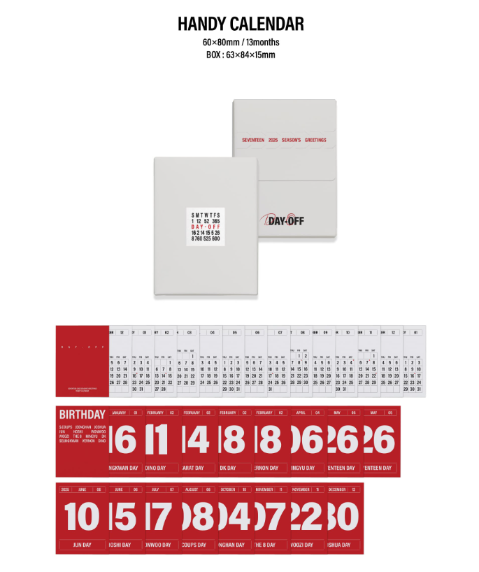 SEVENTEEN 2025 SEASON'S GREETINGS – Swiss K-POPup