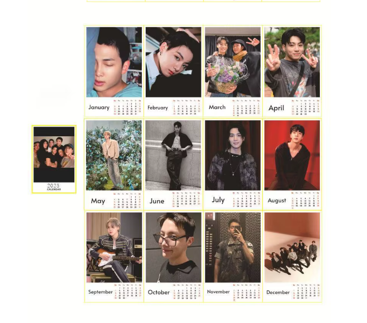 2025 DESK CALENDAR - Swiss K-POPup