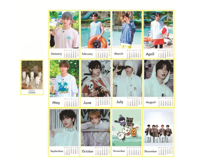 2025 DESK CALENDAR - Swiss K-POPup