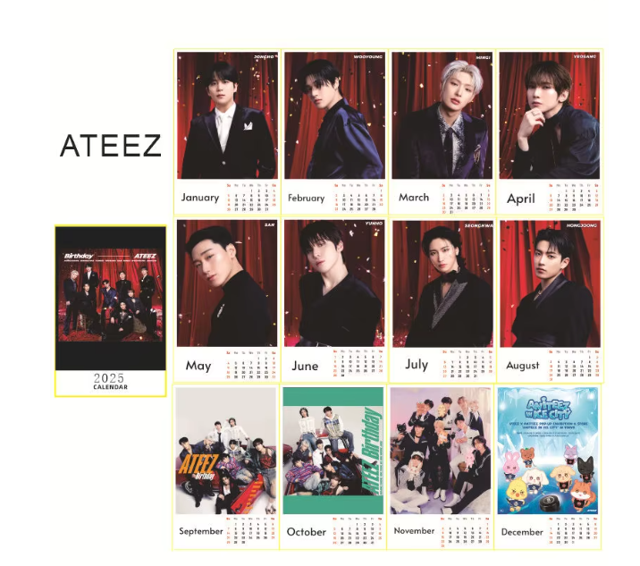 2025 DESK CALENDAR - Swiss K-POPup