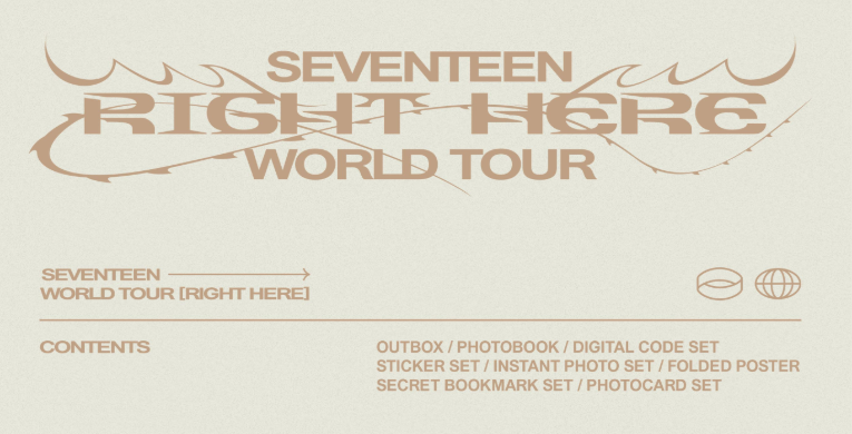 [Pre-Order] SEVENEEN WORLD TOUR [RIGHT HERE] - Swiss K-POPup