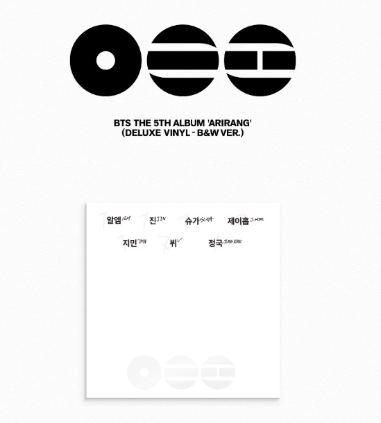 BTS 5th Full Album [ARIRANG] (Deluxe Vinyl) – Swiss K-POPup