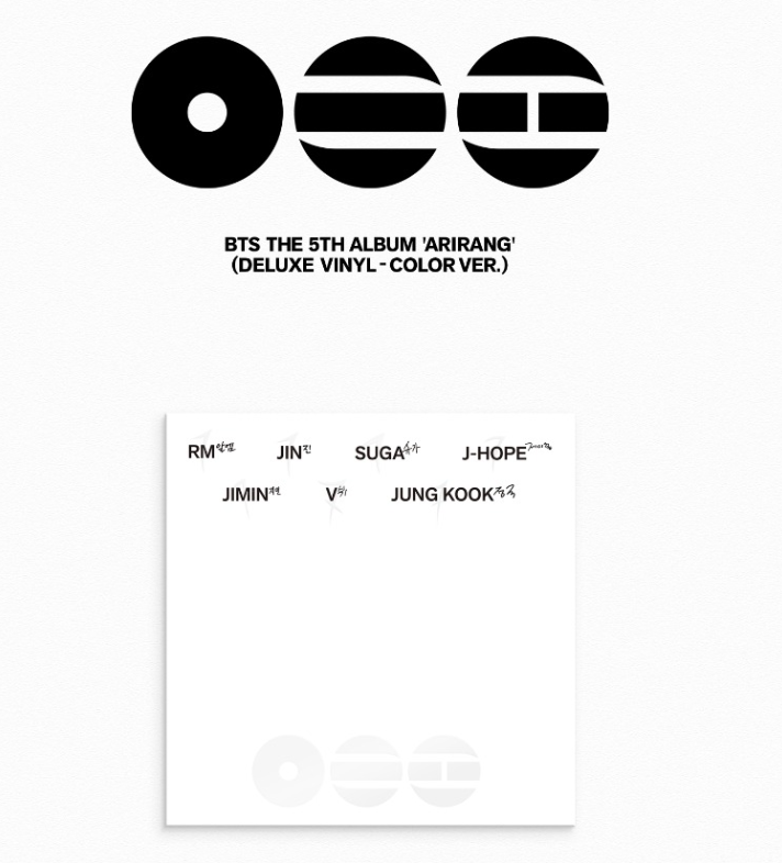 BTS 5th Full Album [ARIRANG] (Deluxe Vinyl) – Swiss K-POPup