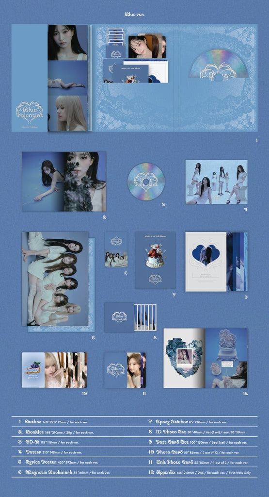 NMIXX 1st Full Album [Blue Valentine] - Swiss K-POPup