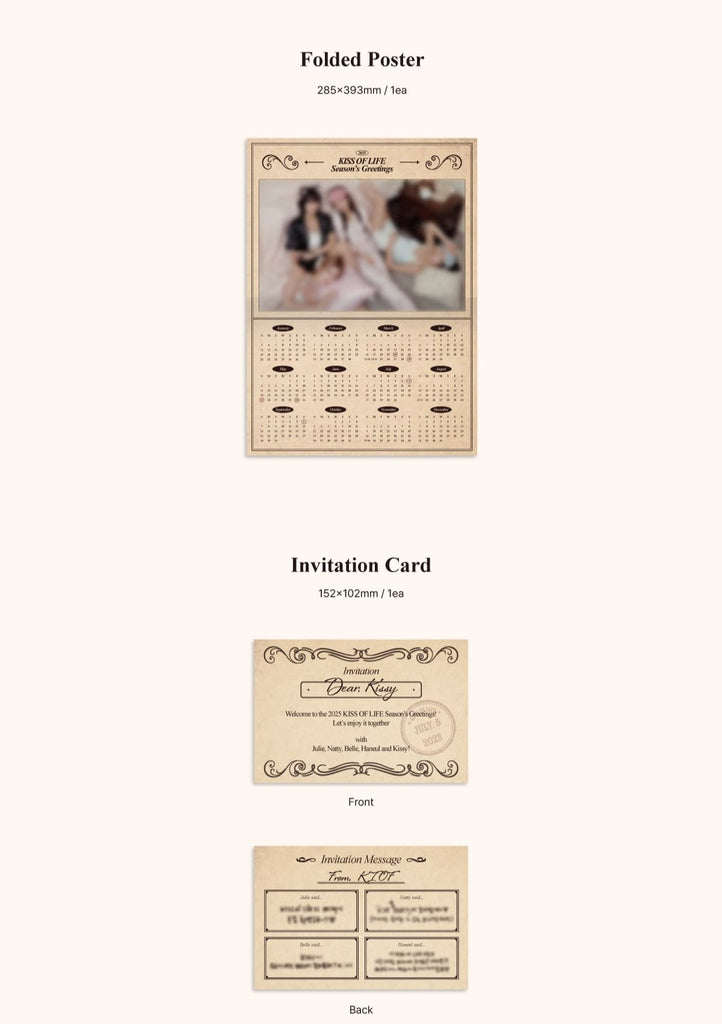KISS OF LIFE 2025 Season's Greetings - Swiss K-POPup