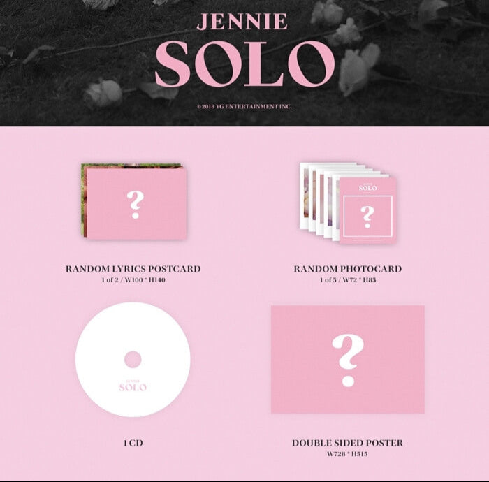 JENNIE 1st Single Album [SOLO] (Photobook Ver.) - Swiss K-POPup