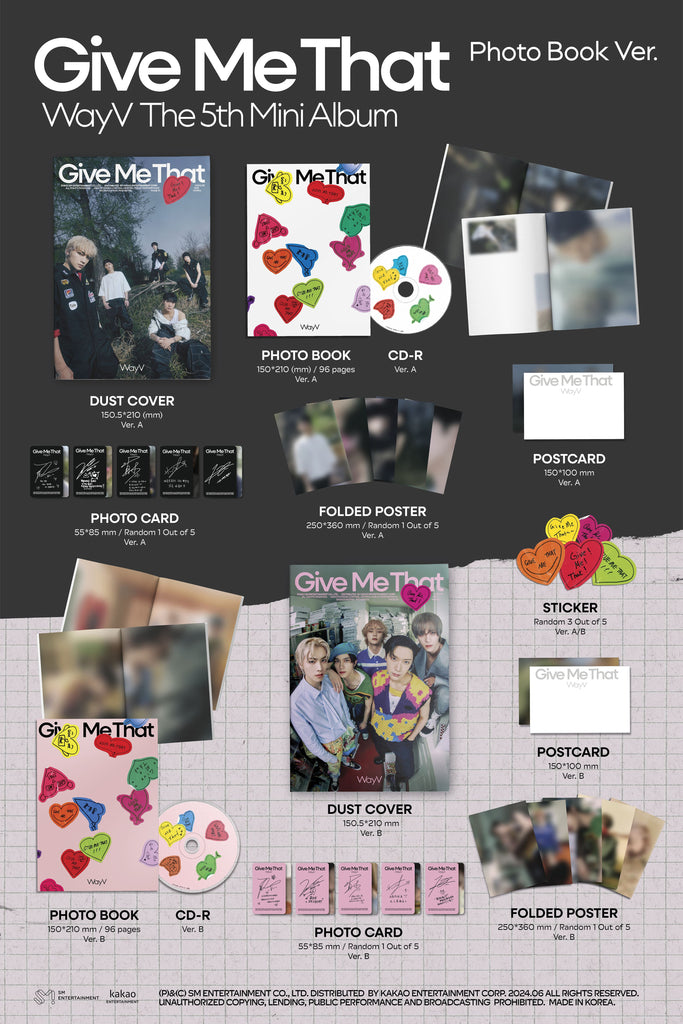[Pre-Order] WAYV - [GIVE ME THAT] (5TH MINI ALBUM) - Swiss K-POPup