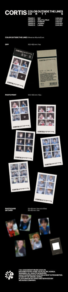 [Pre-Order] CORTIS 1st EP [COLOR OUTSIDE THE LINES] (Weverse Albums Ver.) - Swiss K-POPup
