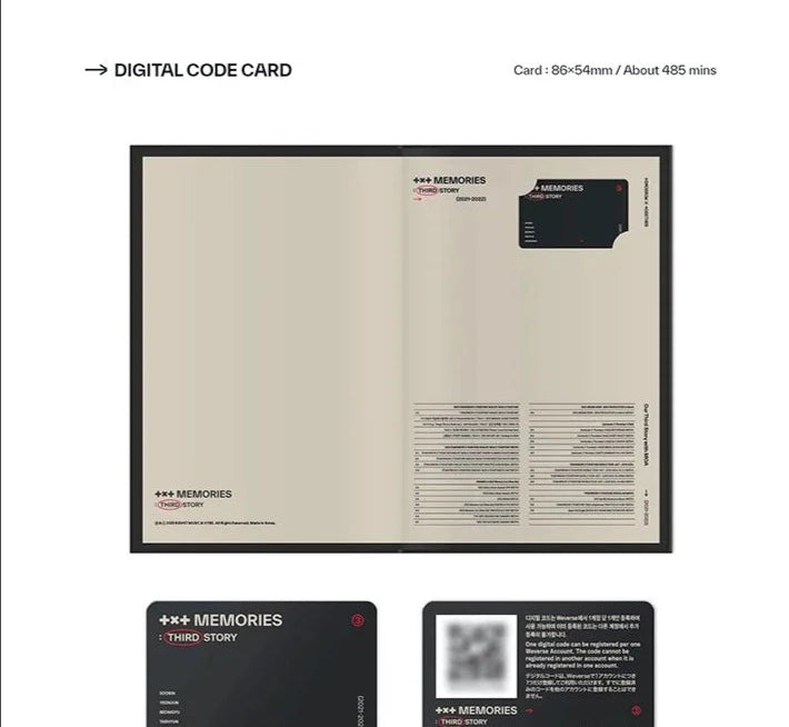 [PRE-ORDER] TXT - MEMORIES THIRD STORY DIGITAL CODE - Swiss K-POPup
