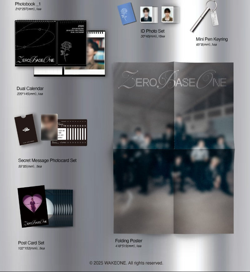 [PRE-ORDER] ZEROBASEONE 2026 SEASON'S GREETINGS [(0_1) World] - Swiss K-POPup