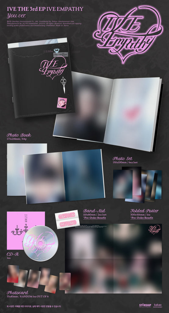 IVE - THE 3RD EP [IVE EMPATHY] (+ extra Photocard) - Swiss K-POPup