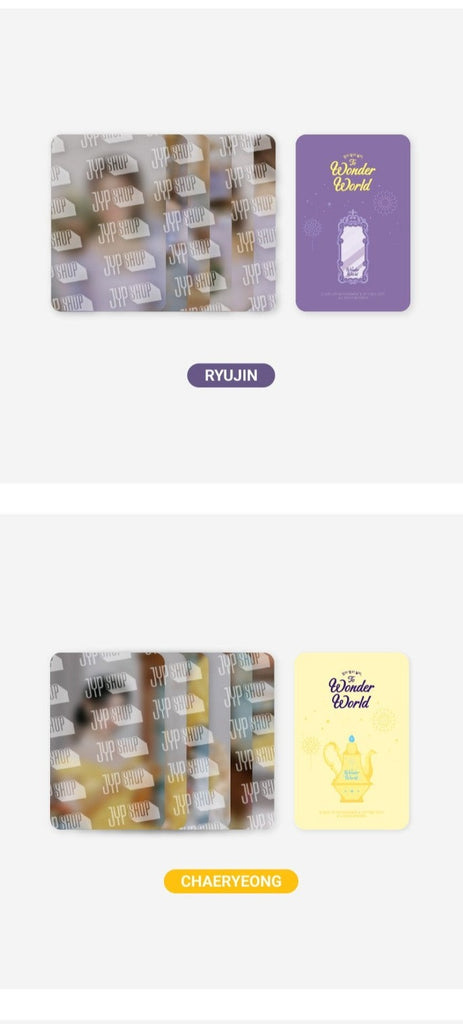 ITZY - TO WONDER WORLD - TRADING CARD - Swiss K-POPup