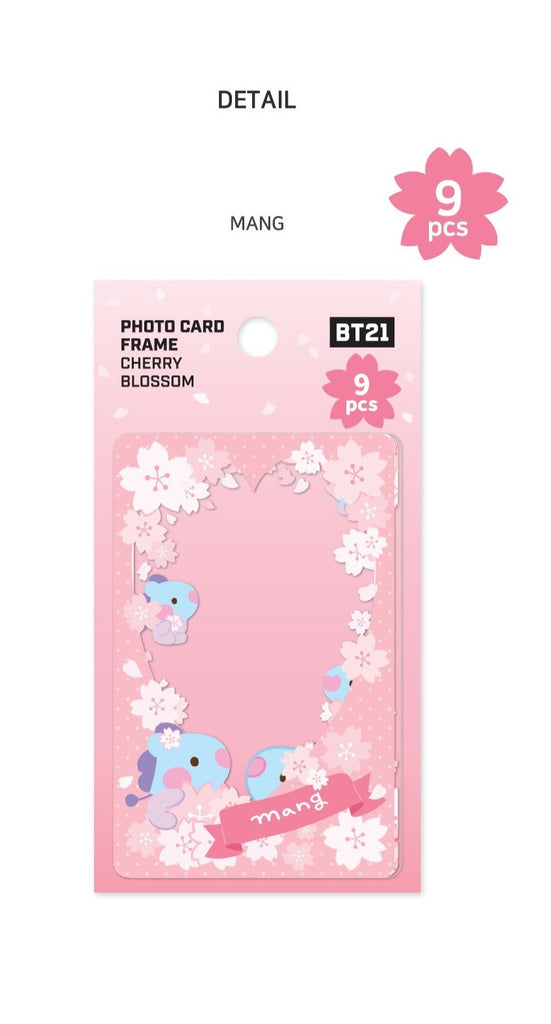 BT21 OFFICIAL MININI PHOTO CARD FRAME CHERRY BLOSSOM - Swiss K-POPup