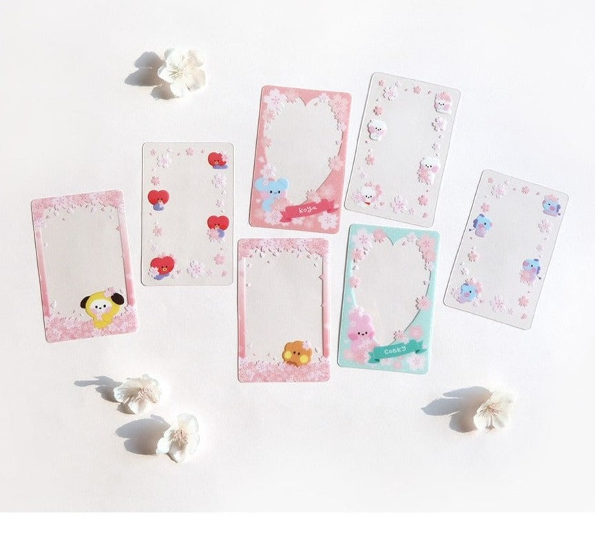 BT21 OFFICIAL MININI PHOTO CARD FRAME CHERRY BLOSSOM - Swiss K-POPup
