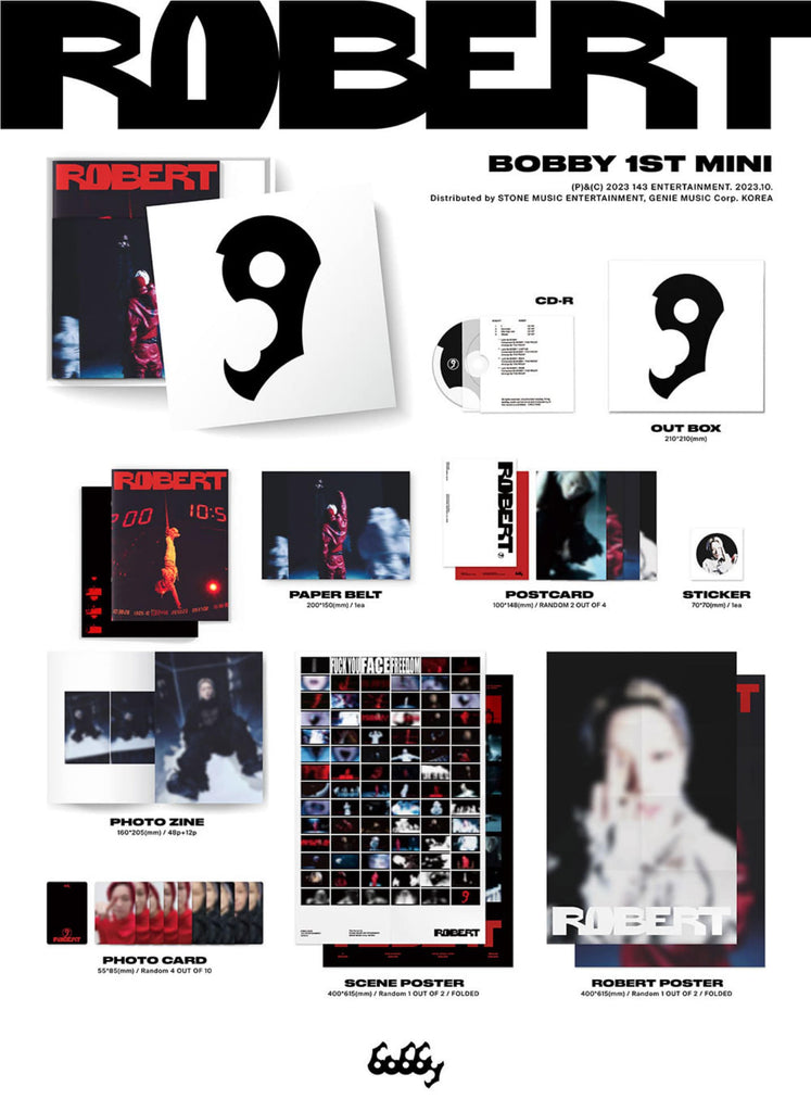 BOBBY 1st Mini Album [ROBERT] - Swiss K-POPup