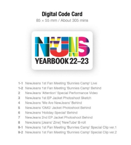 [Pre-Order] NEWJEANS - YEARBOOK 22-23 - Swiss K-POPup