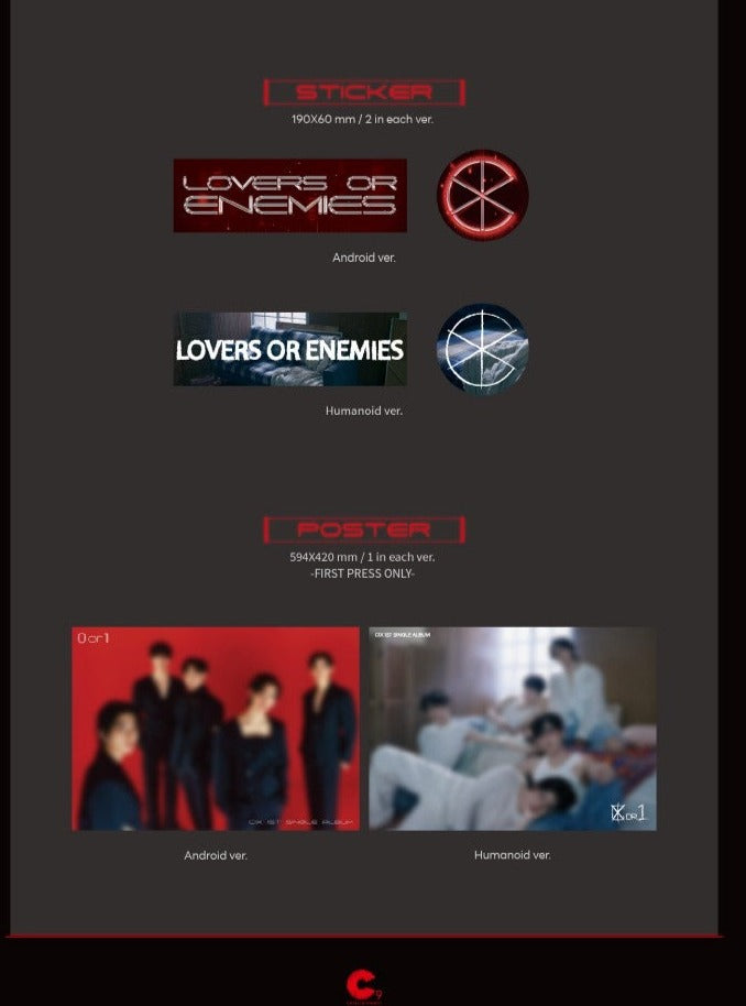[Pre-Order] CIX - [0 OR 1] (1ST SINGLE ALBUM) - Swiss K-POPup