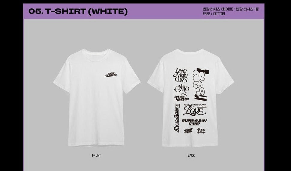 [PRE-ORDER] OFFICIAL P1HARMONY  - KILLIN' IT -  T-SHIRT (WHITE) - Swiss K-POPup