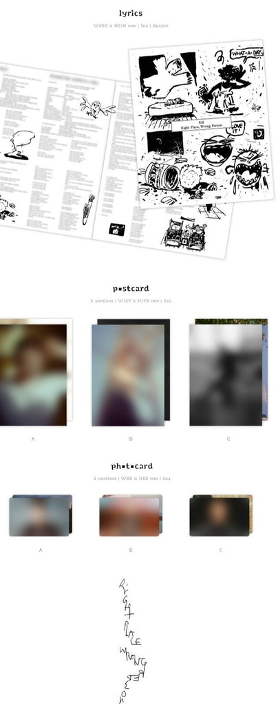 [Pre-Order] RM (BTS) - [RIGHT PLACE, WRONG PERSON] - Swiss K-POPup