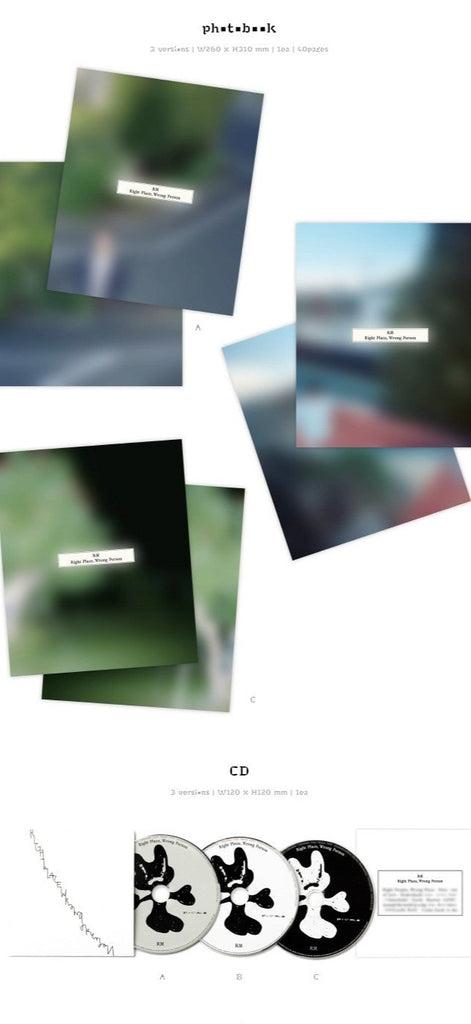 [Pre-Order] RM (BTS) - [RIGHT PLACE, WRONG PERSON] - Swiss K-POPup