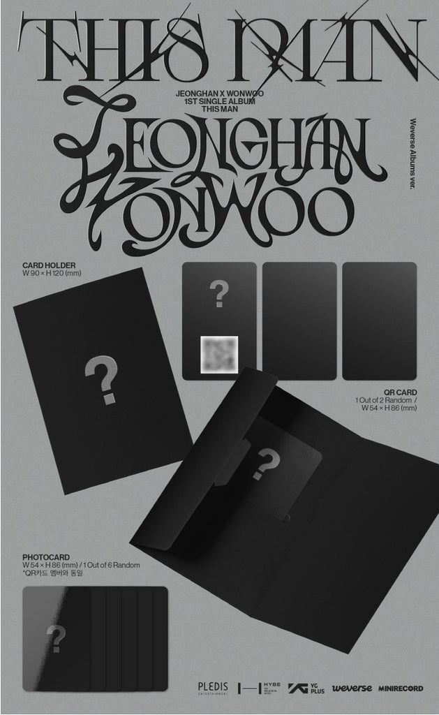 [Pre-Order] JEONGHAN X WONWOO - [THIS MAN] (1ST SINGLE ALBUM) - Swiss K-POPup