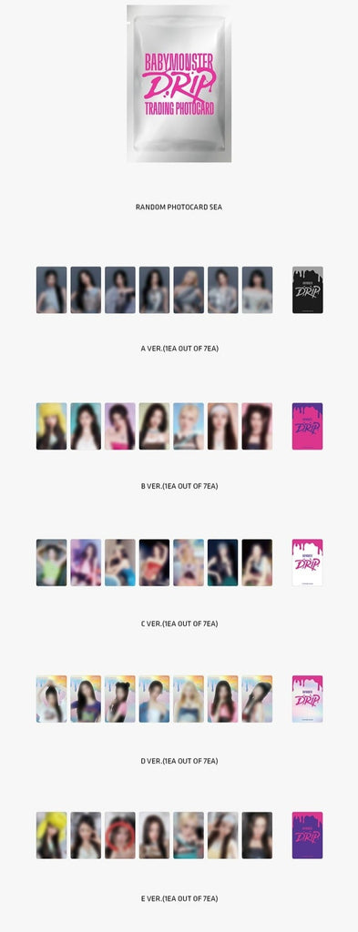 BABYMONSTER [DRIP] TRADING PHOTOCARD - Swiss K-POPup
