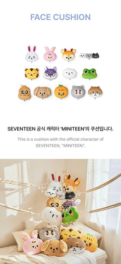 OFFICIAL SEVENTEEN MINITEEN - FACE CUSHION – Swiss K-POPup