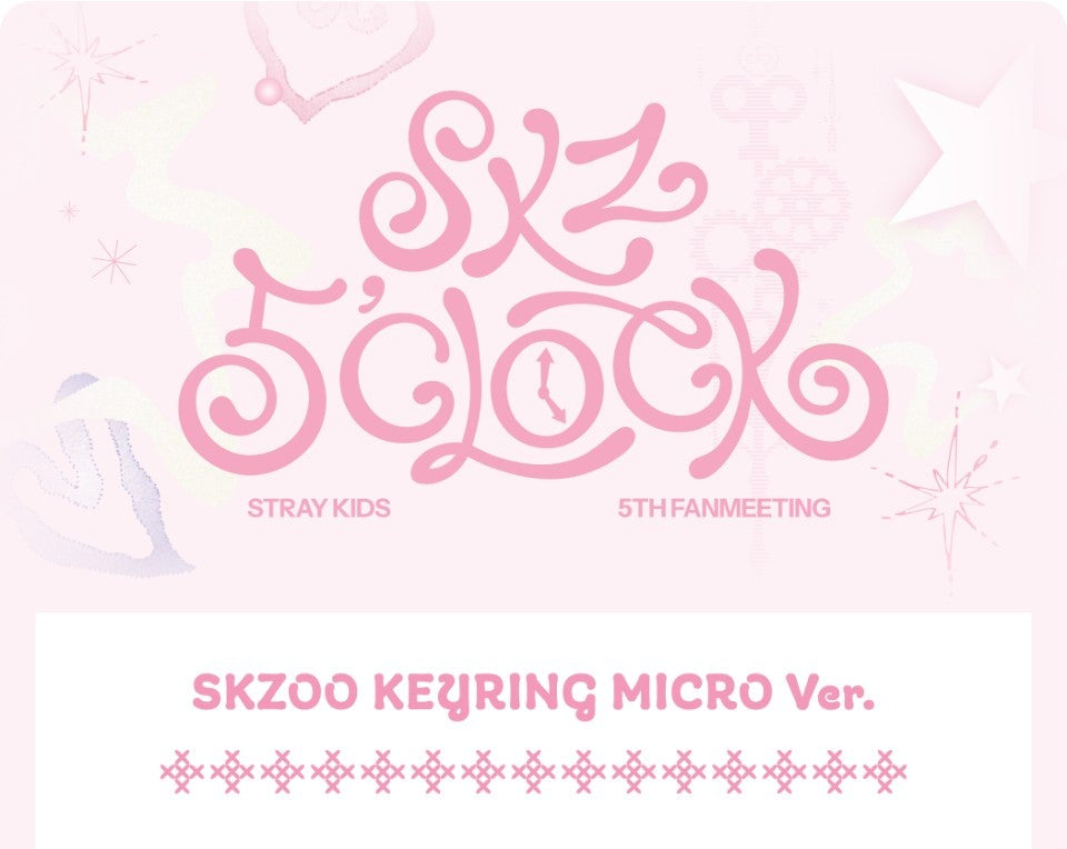 [Pre-Order] STRAY KIDS [SKZ 5'CLOCK] SKZOO KEYRING MICRO VER. - Swiss K-POPup