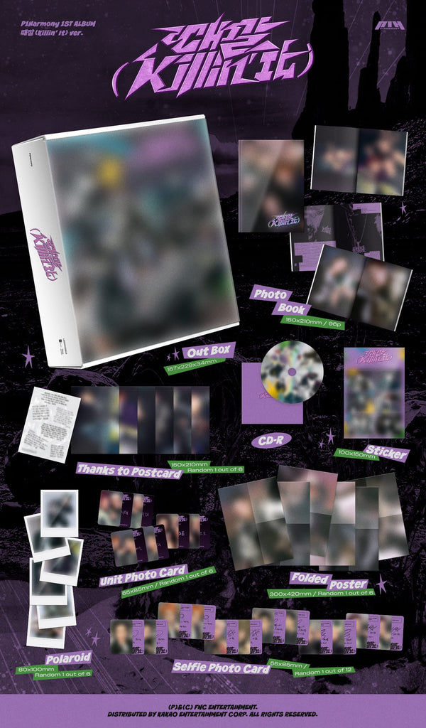 [PRE-ORDER]  P1Harmony 1st Full Album 때깔 (Killin' It) - Swiss K-POPup
