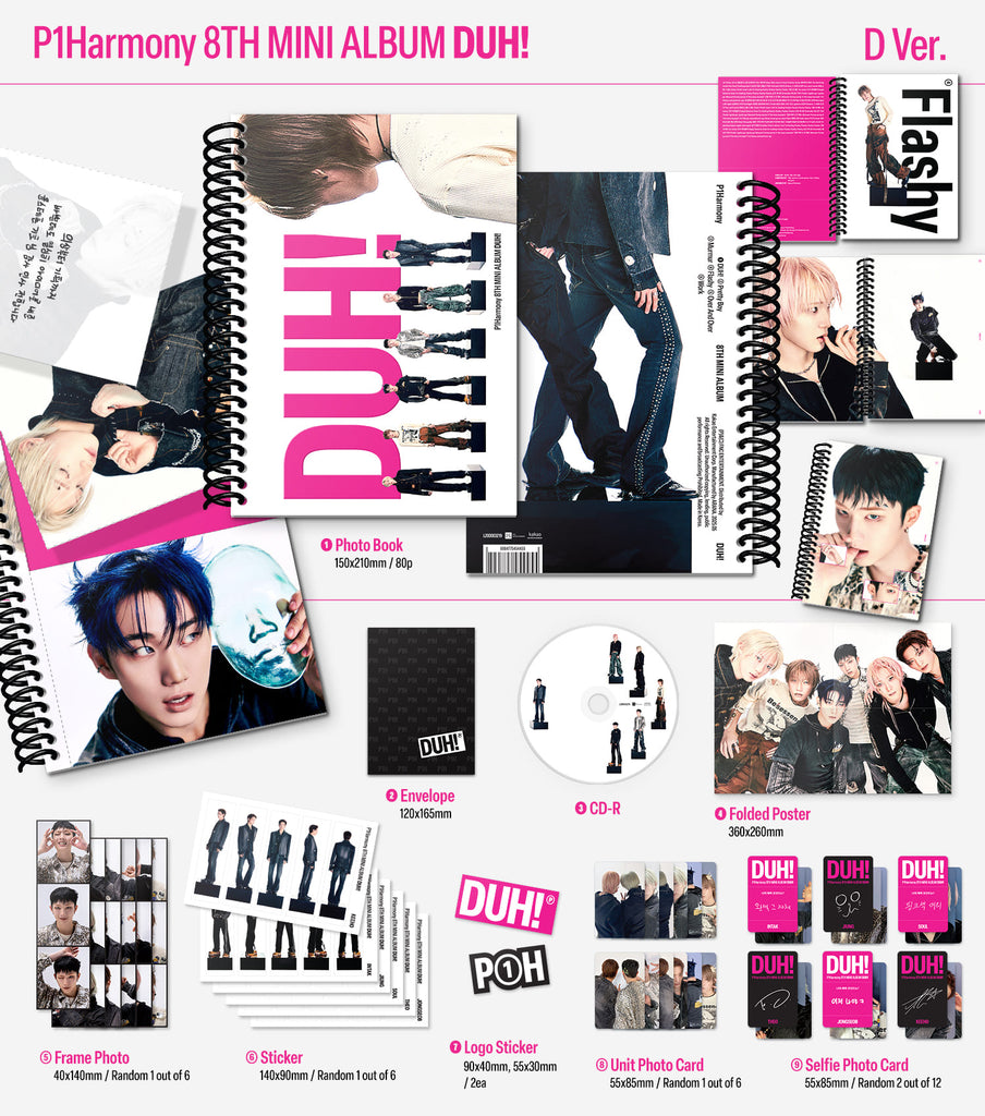 [Pre-Order] P1Harmony 8th Mini Album [DUH!] - Swiss K-POPup