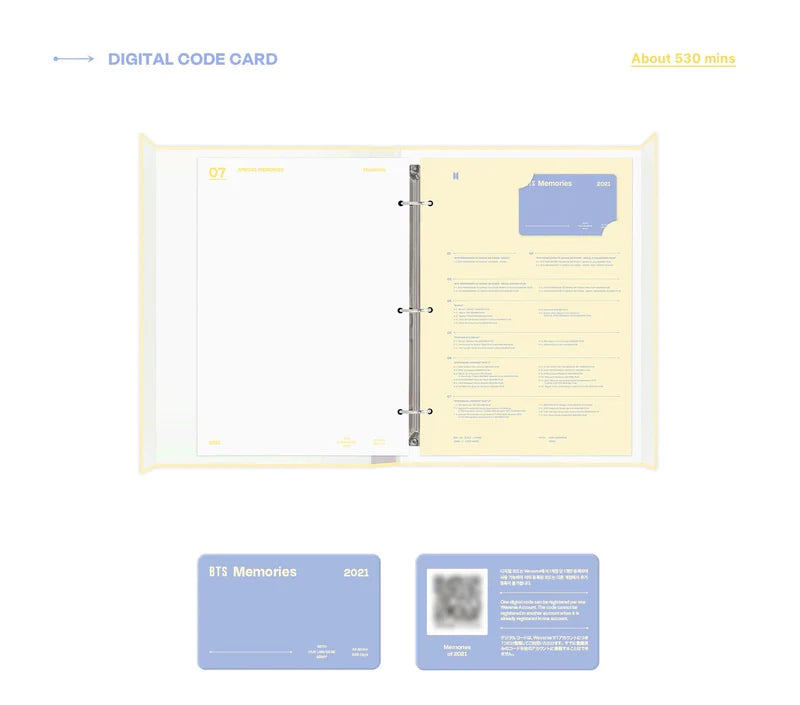 BTS MEMORIES OF 2021 DIGITAL CODE - Swiss K-POPup