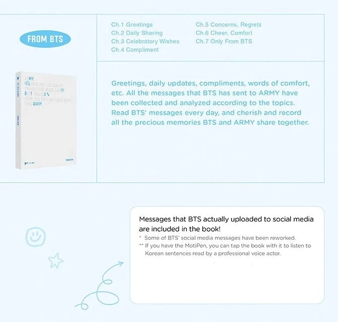 [PRE-ORDER] BTS - MY BTS DIARY - Swiss K-POPup