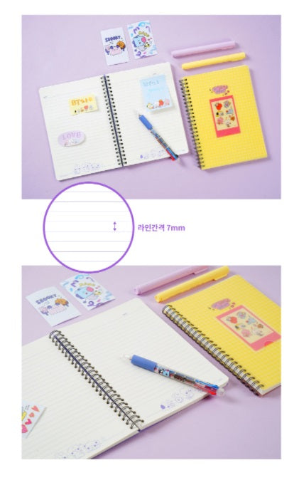 BT21 POCKET SPRING NOTE MY LITTLE BUDDY (OFFICIAL) - Swiss K-POPup