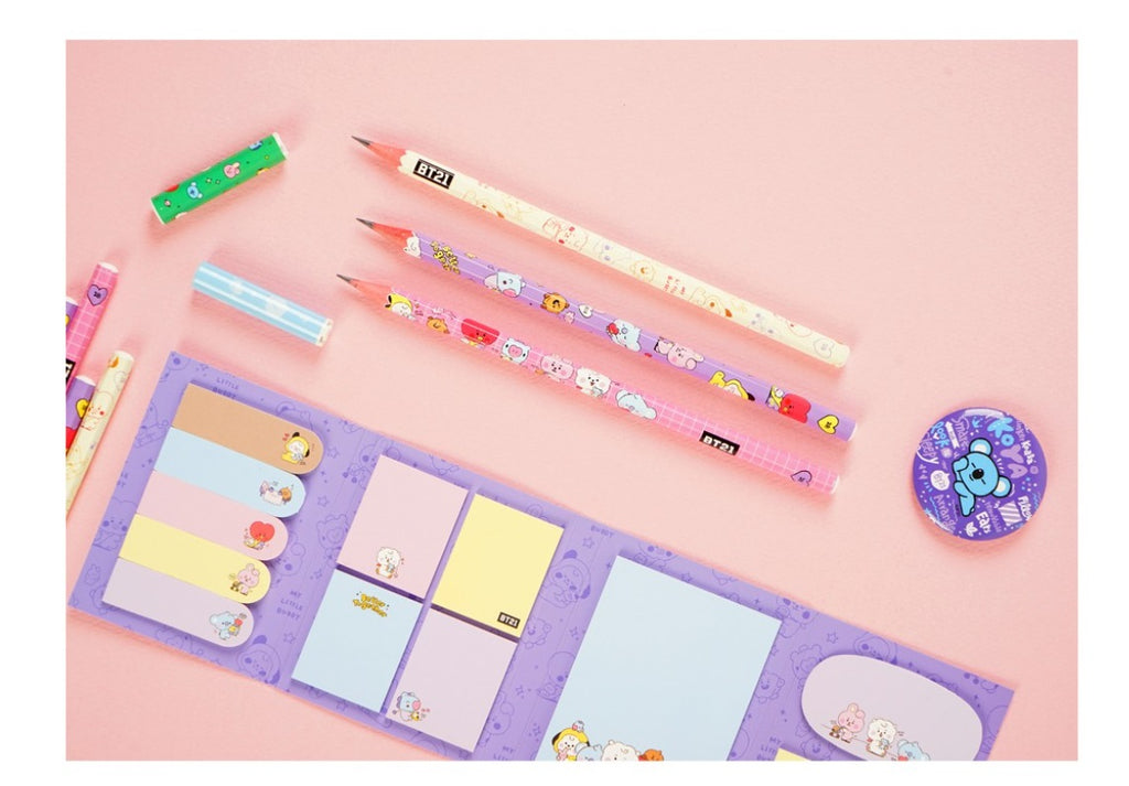 [BT21] MY LITTLE BUDDY PENCIL SET (12EA) (OFFICIAL) - Swiss K-POPup