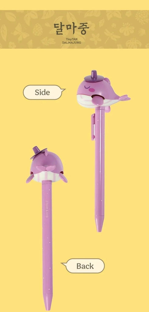 BTS - WHALE BALLPOINT PEN - TINYTAN DALMAJUNG OFFICIAL MD - Swiss K-POPup