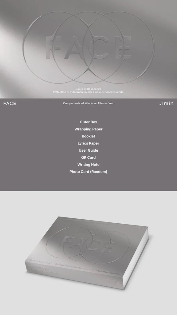 [PRE-ORDER] BTS JIMIN - FACE 1ST SOLO ALBUM (Weverse Albums ver.) - Swiss K-POPup