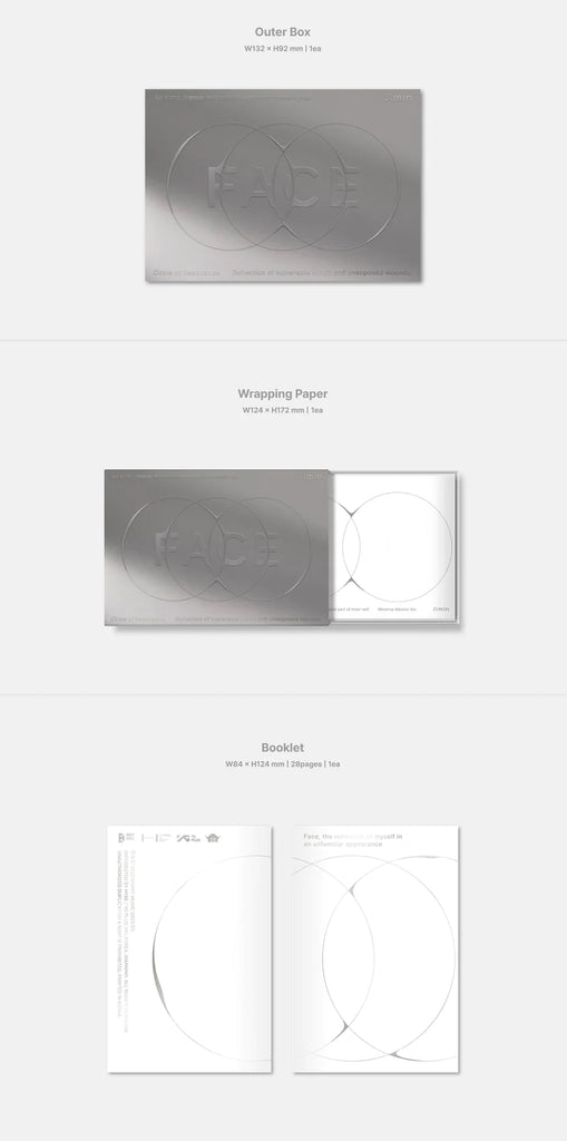 [PRE-ORDER] BTS JIMIN - FACE 1ST SOLO ALBUM (SET) - Swiss K-POPup