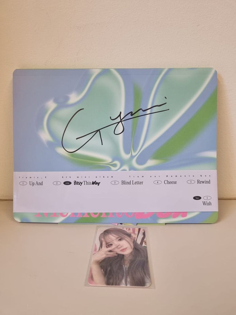 [SIGNED CD] FROMIS_9 - FROM OUR MEMENTO BOX (5TH MINI ALBUM) - GYURI - Swiss K-POPup